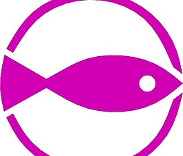 海里的海上捕魚的象征藝術(shù)剪輯