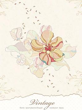 復(fù)古的花朵