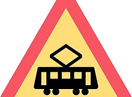 有軌電車路標(biāo)剪貼畫(huà)