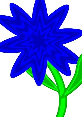 triptastic藍色花