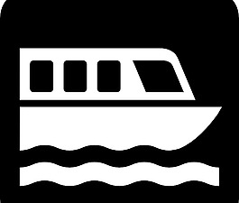 地圖符號(hào)的船剪貼畫(huà)