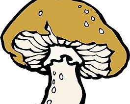 大蘑菇剪貼畫