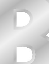 字母B剪輯藝術(shù)效果的銀