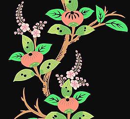果实花纹底纹