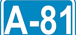公路A81標志剪貼畫
