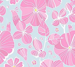 彩繪花朵與鳥(niǎo)