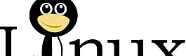 Linux文本和滑稽的晚禮服的臉