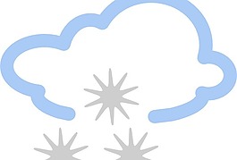 冰雹天氣符號剪貼畫