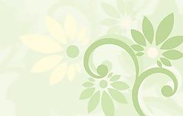 綠色花紋矢量背景素材EPS