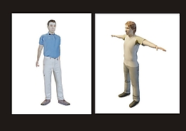 金發男人3d模型