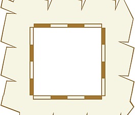游戏地图边界回形针艺术