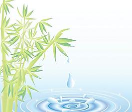 矢量竹子水涡素材图片