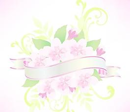 矢量唯美花卉夢幻背景素材