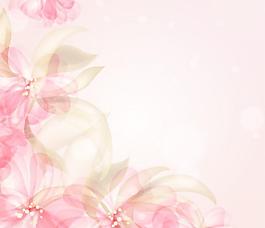 矢量炫彩夢(mèng)幻花朵背景圖片