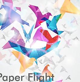 千纸鹤矢量图