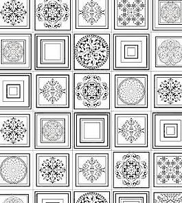 经典花纹底纹矢量图