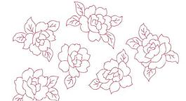 矢量可爱花朵手绘图片