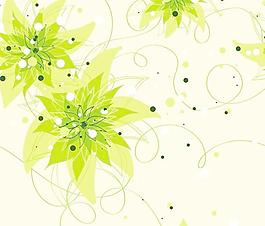 矢量綠色精美植物圖片素材