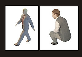 商務人士3d模型