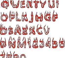 矢量素材 字母藝術字圖片