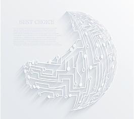藝術線路圖剪紙矢量素材