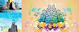 潮流花紋與建筑