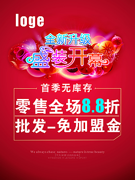 升級開業(yè)海報
