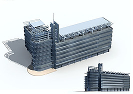 豪華現(xiàn)代風(fēng)格公共建筑辦公樓3D模型