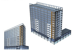 現(xiàn)代風(fēng)格公共建筑辦公樓3D模型