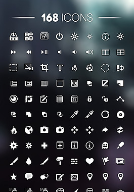 168個(gè)Icons素材