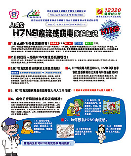 禽流感防控海報psd素材
