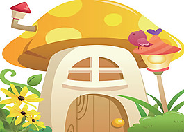 蘑菇小屋信箱psd素材