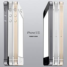 iPhone5S模型側(cè)視圖PSD素材