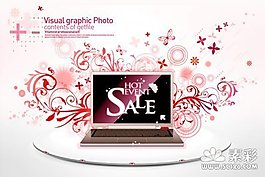 电子产品花纹1psd素材