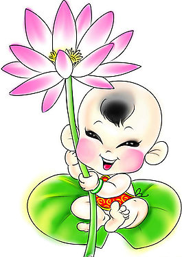 荷花童子PSD模板