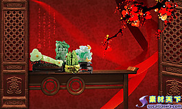 玉石中國(guó)風(fēng)psd模板