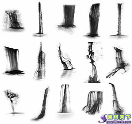 ps后期設(shè)計瀑布psd源文件