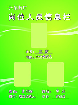 藥店人員信息