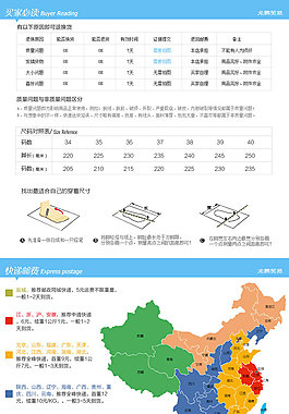淘宝棉鞋通用详情页模板平面设计