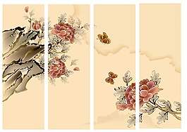 牡丹移門(mén)