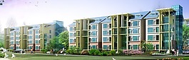 現(xiàn)代建筑群3D模型設(shè)計(jì)