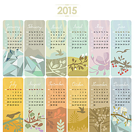 2015年歷模板