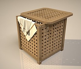 中式存儲箱模型