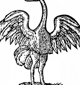 鳥雕刻矢量