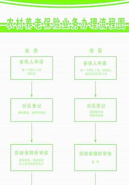 農村養老保險業務辦理流程圖圖片