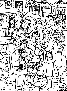 carollers矢量图像