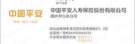 中國平安名片圖片
