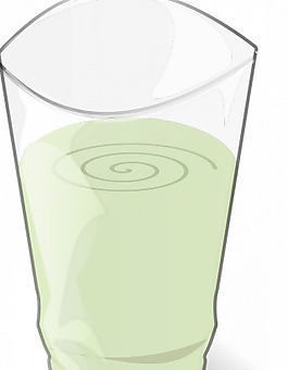 绿色冰沙向量