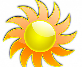 太陽矢量插畫