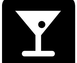 鸡尾酒矢量图标